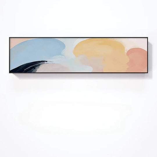 Warm Color Tones Wide Format Abstract Canvas Wall Art