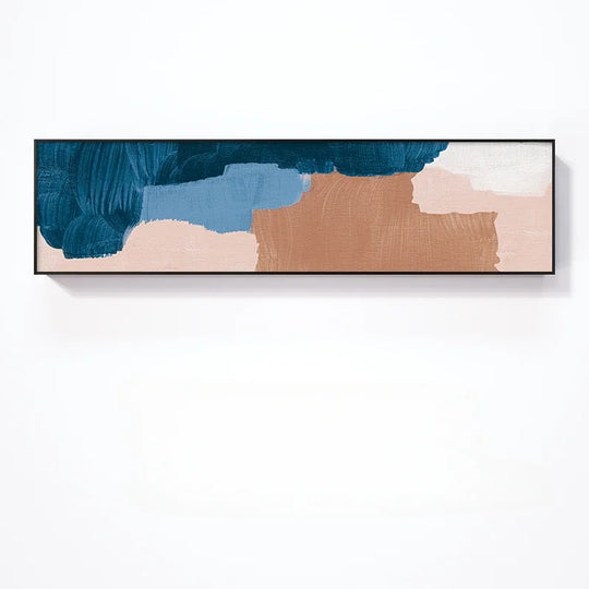 Warm Color Tones Wide Format Abstract Canvas Wall Art
