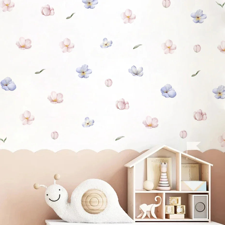 Watercolor Wild Meadow Floral Wall Decals