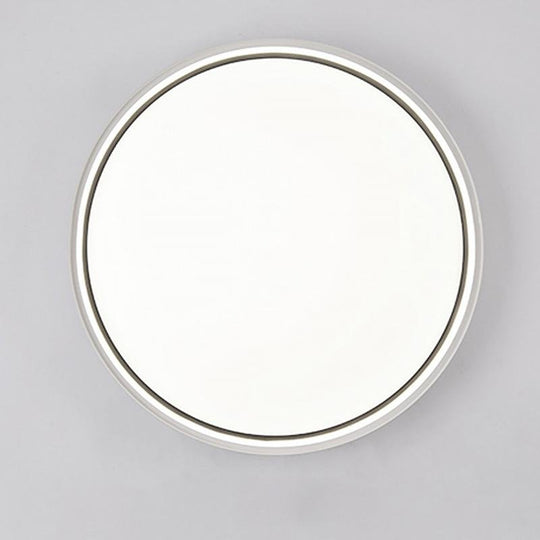 16" Single LED Acrylic Circle Flush Mount Light