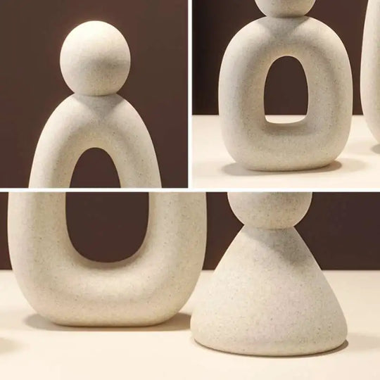 Abstract Minimalist Family Figurine Nordic Decor Accent