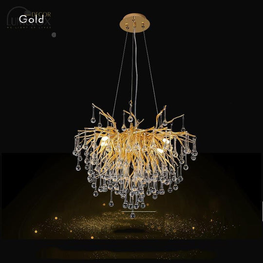 Creative Tree Branch LED Chandelier – Lovely Pink &amp; Blue Pendant Light for Bedrooms