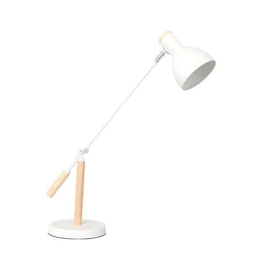 Adjustable Rotatable Wood &amp; Metal Reading Desk Lamp