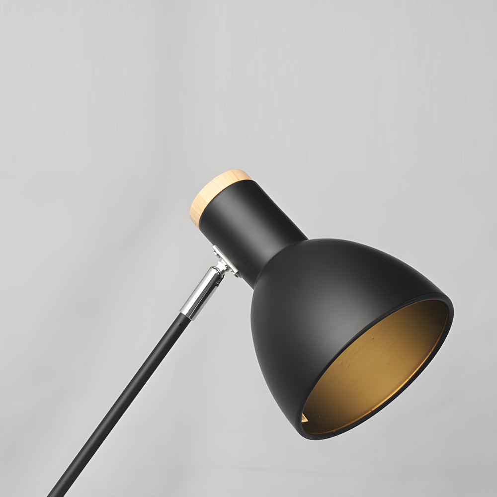 Adjustable Rotatable Wood &amp; Metal Reading Desk Lamp