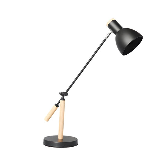 Adjustable Rotatable Wood &amp; Metal Reading Desk Lamp