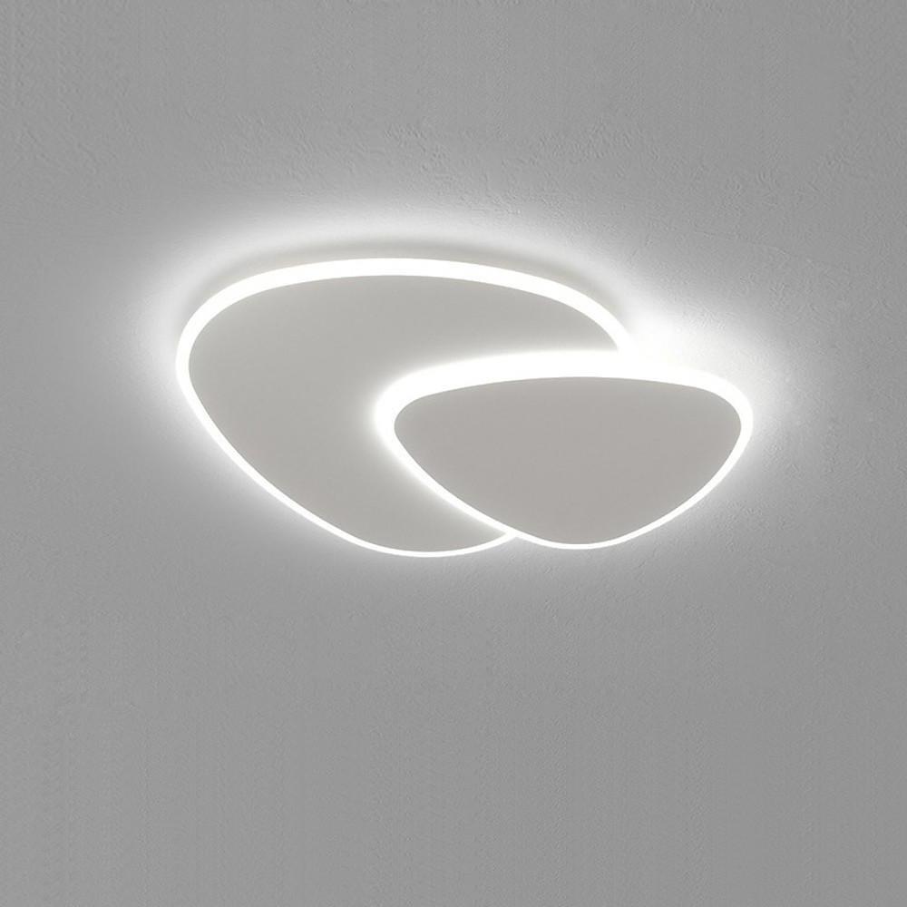 Geometric Shapes Dimmable LED White Modern Flush Mount Ceiling Light