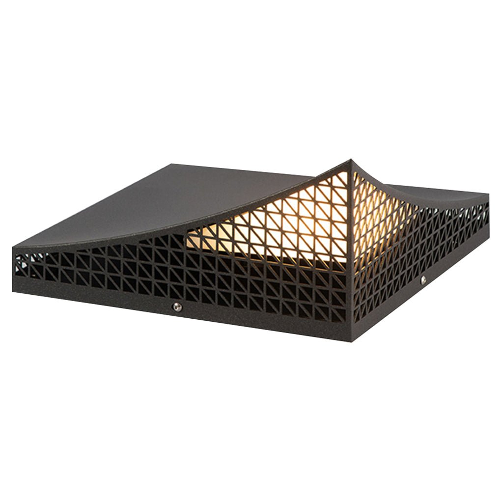 Industrial Solar LED Garden Light with Mesh Design