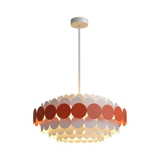Circles Frills Blue Pendant Light – Metal Stylish Ceiling Light