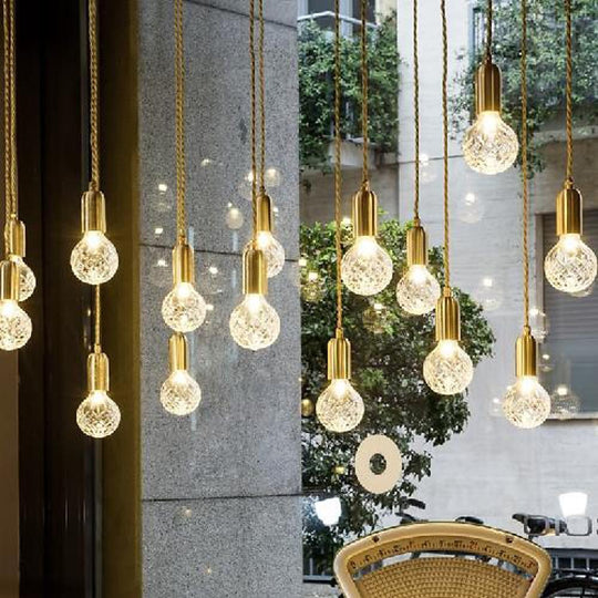 Cluster Glass Ball LED Nordic Pendant Light
