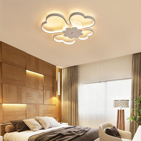 Bespoke Metal Flower LED Flush Mount Ceiling Light