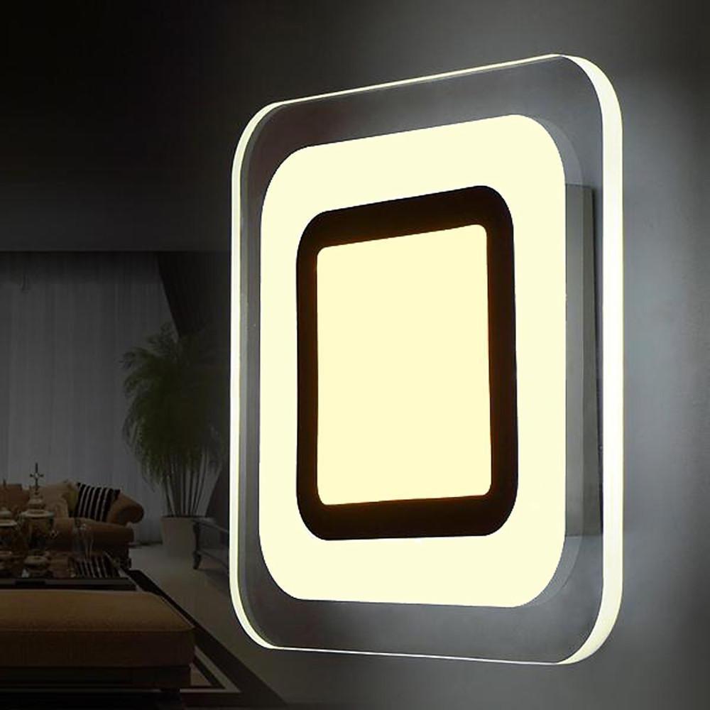 Flat Flush Mount LED Ceiling Fixture with 1 Ambient Light