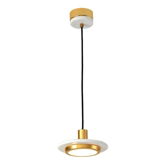 Traditional Classic Metal &amp; Acrylic Pendant Light – Modern Nordic LED Circle Design