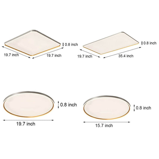 Brushed Gray Aluminum LED Ceiling Light