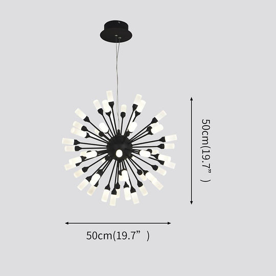 Novelty Cluster Globe Design LED Chandelier with Metal and Acrylic