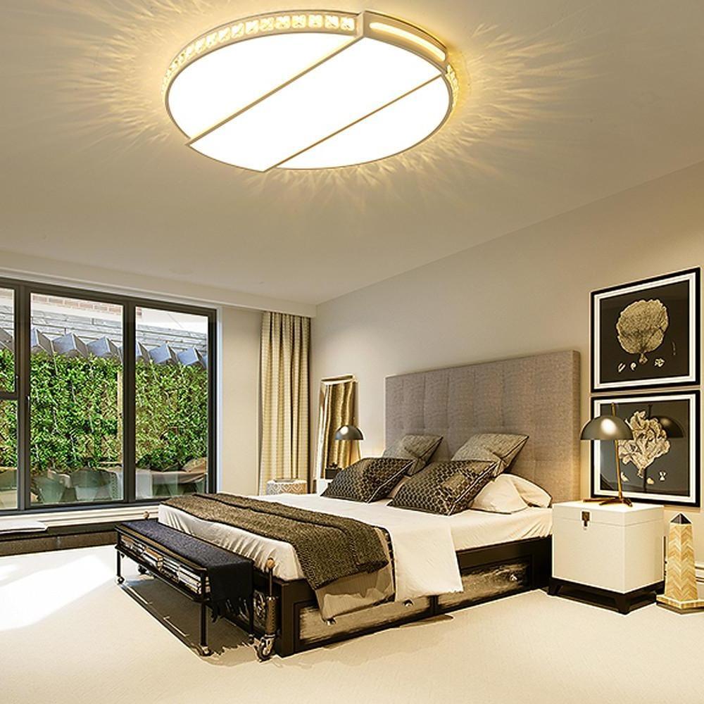 Circle Rectangular Flush Mount LED Ceiling Light with Single Ambient Light