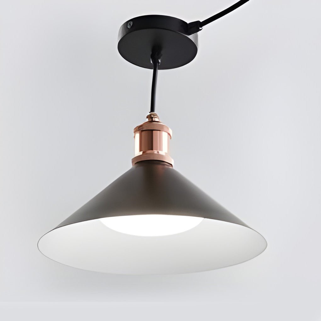 Classic Conical Solar LED Pendant Light Outdoor &amp; Indoor Hanging Lamp