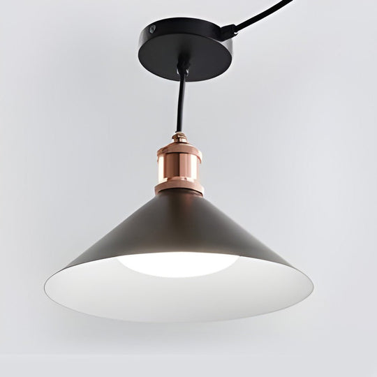 Classic Conical Solar LED Pendant Light Outdoor &amp; Indoor Hanging Lamp