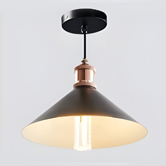 Classic Conical Solar LED Pendant Light Outdoor &amp; Indoor Hanging Lamp