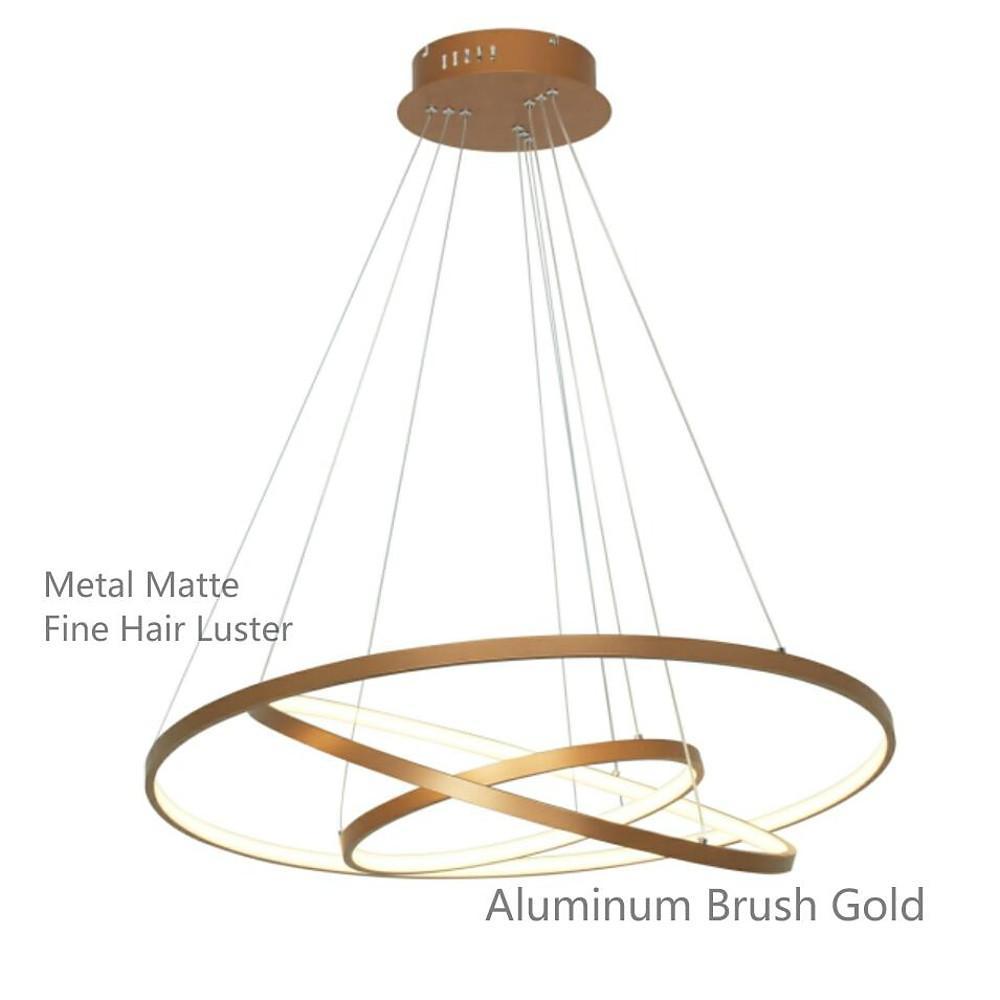 Interweaved 3 Ring Chandelier Light Dimmable Antique Chandelier