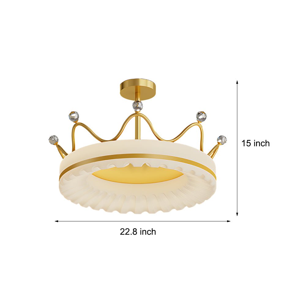 Creative Crowns 3-Step Dimming Modern Ceiling Light