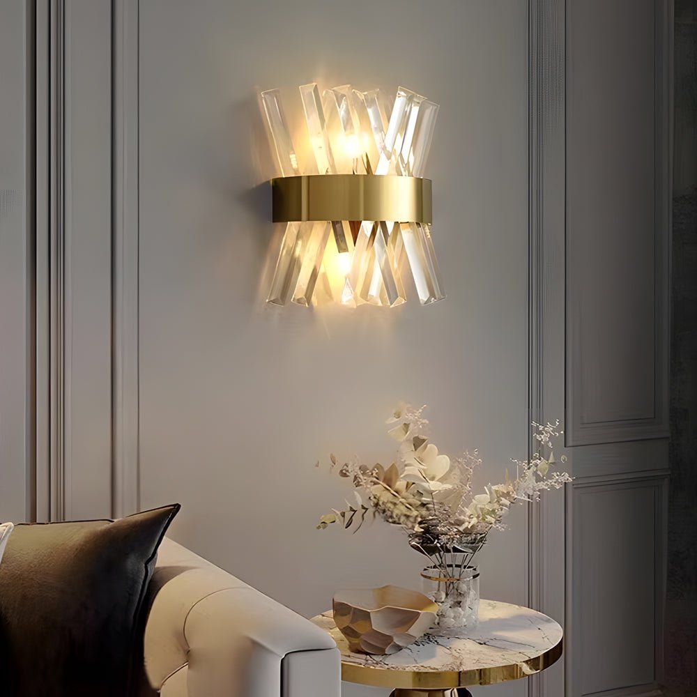 Creative Crystal Strips Luxury Up &amp; Down Lighting Nordic Wall Lamp