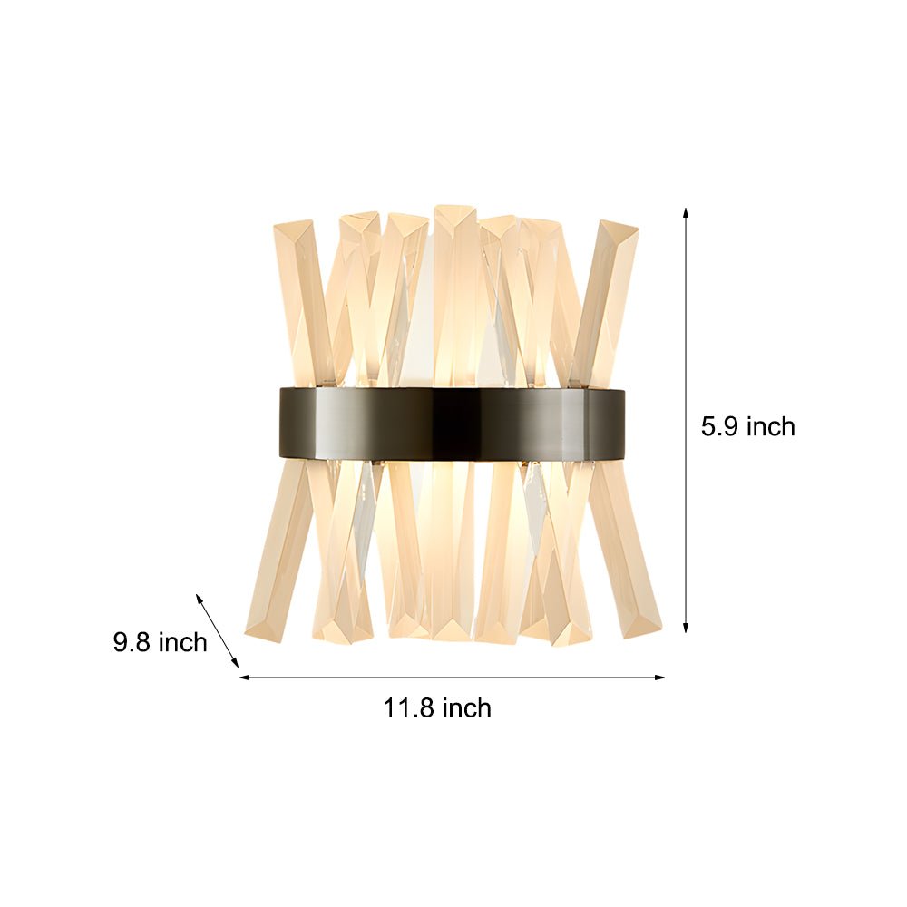Creative Crystal Strips Luxury Up &amp; Down Lighting Nordic Wall Lamp