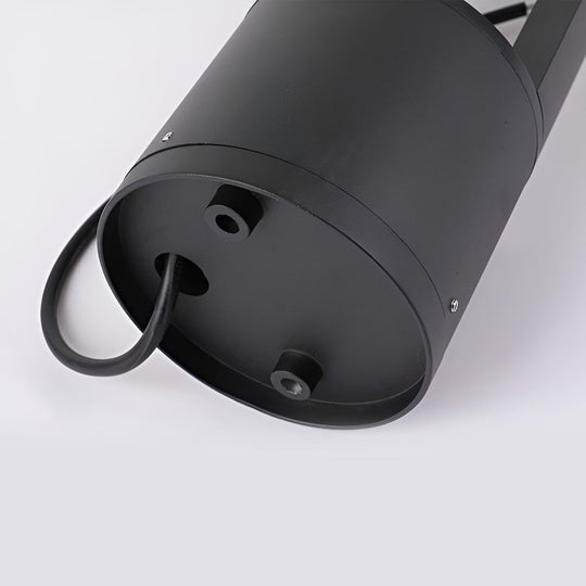Waterproof LED Outdoor Bollard Lights Hollow Cylindrical Black Lamp for Elegant Exterior Lighting