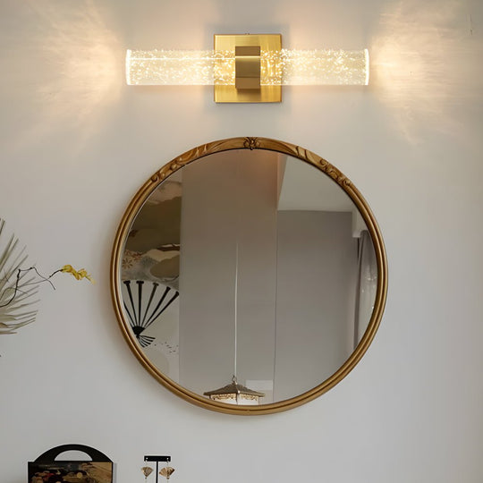 Cylinder Bubbles Crystal Shade LED Up &amp; Down Lighting Modern Wall Lamp