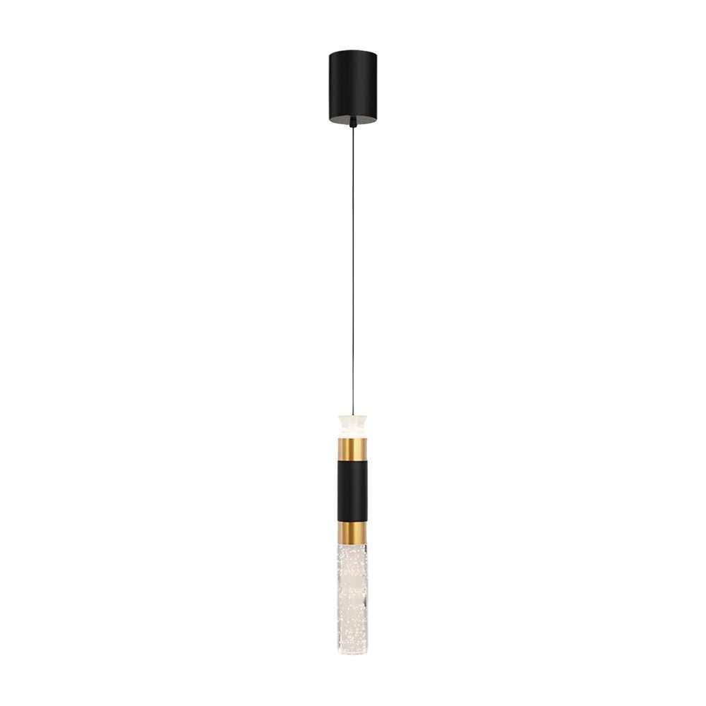 Cylinder Creative 3 Step Dimming Modern LED Pendant Light – Black &amp; Gold