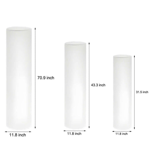 Cylinder PE LED Outdoor Floor Lamp with Remote, Color Changing RGB