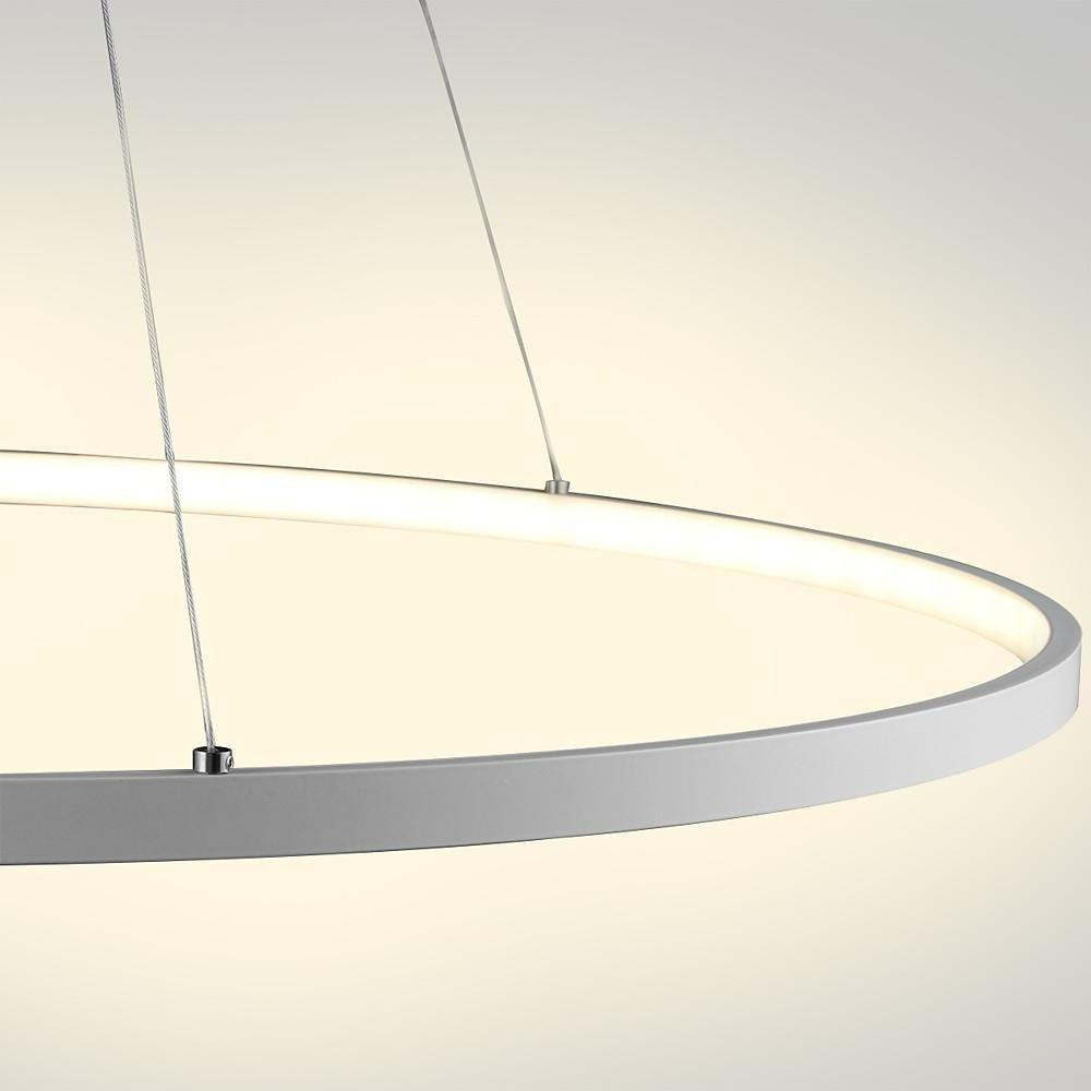Round Geometric 30 W Single-Ring Integrated LED Pendant – Modern &amp; Dimmable