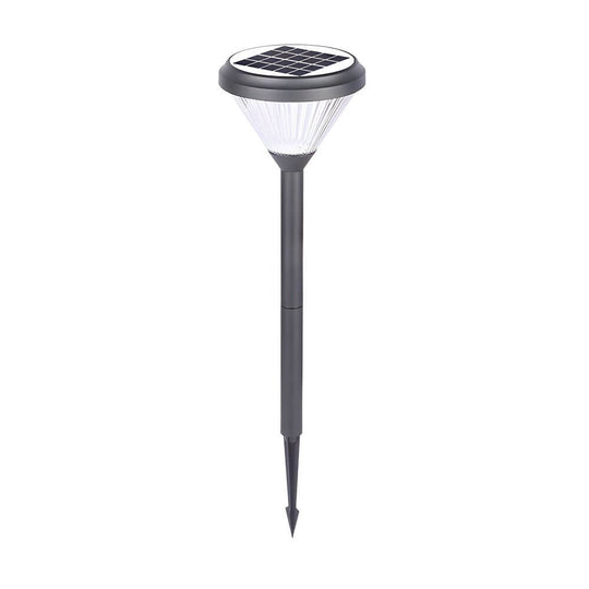 Deluxe Black Solar LED Garden Pathway Lights – Diamond Trim 27.6"