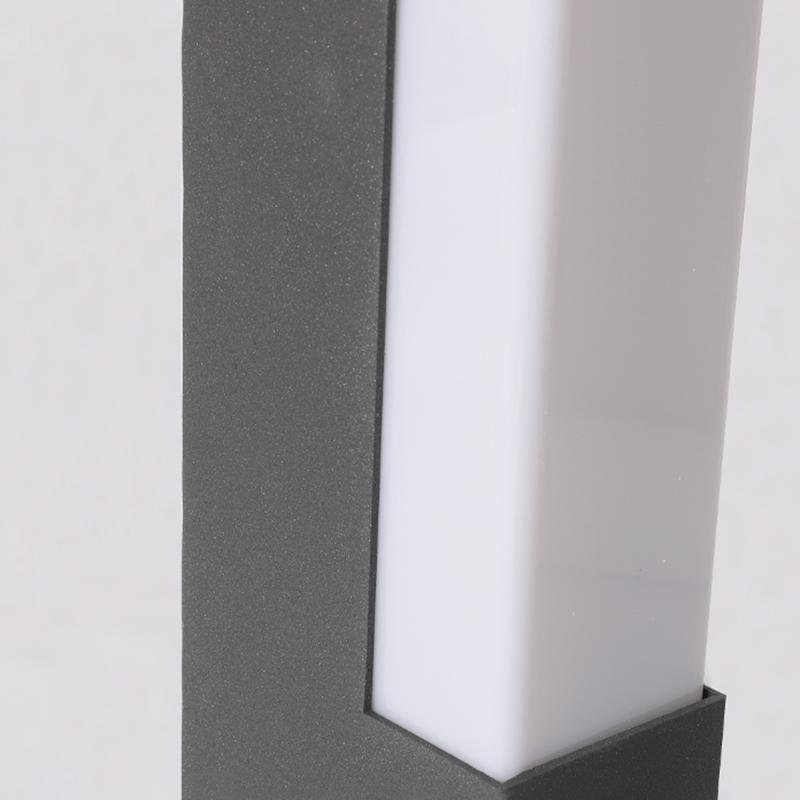 Modern Black Square Tall Aluminum LED Pathway Lights – Outdoor Landscape Lighting