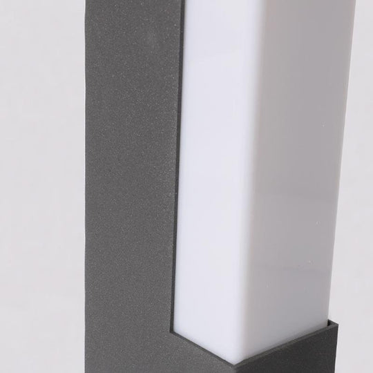 Modern Black Square Tall Aluminum LED Pathway Lights – Outdoor Landscape Lighting