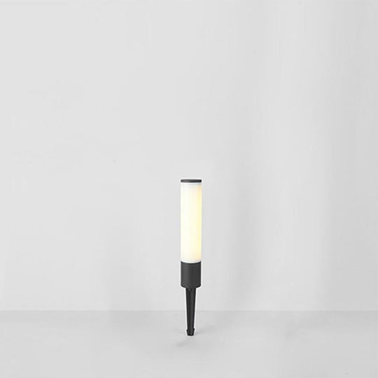 Slender Cylindrical Waterproof Modern Pathway Bollard Lights Outdoor Light