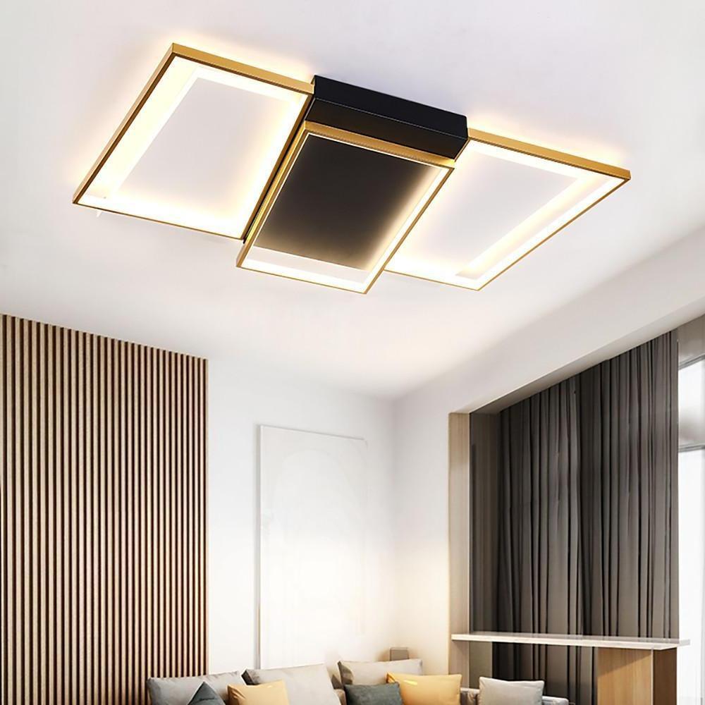 Rectangle &amp; Round LED Modern Flush Mount Ceiling Light
