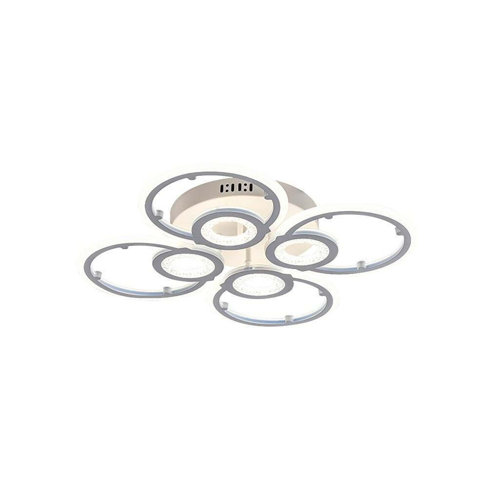 Ring Display Metal Geometric LED Flush Mount Ceiling Light