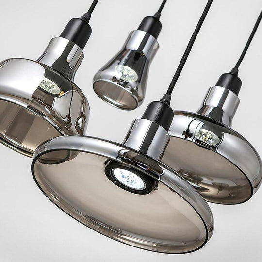 Circular Glass Pendant Light Modern Nordic Industrial Ceiling Lighting