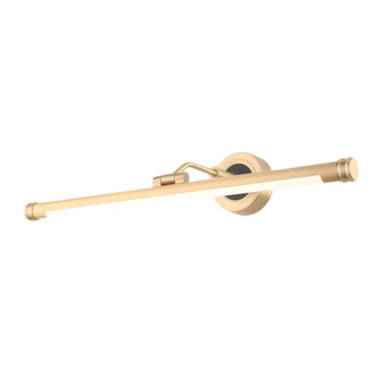 Elegant Linear Gold/Black LED Vanity Light – Vintage Style