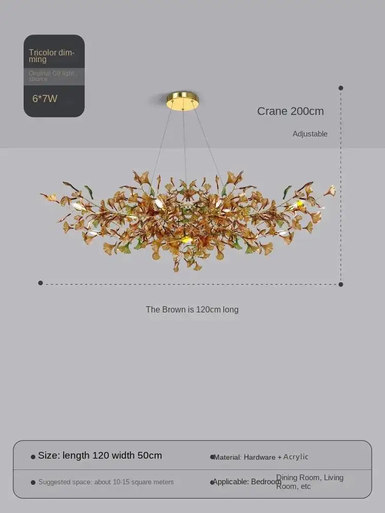 Ginkgo Glass Pendant Chandelier – Modern Luxury Lighting