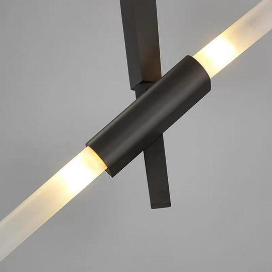 Industrial Sputnik 10-Light LED Chandelier – Black &amp; Gold