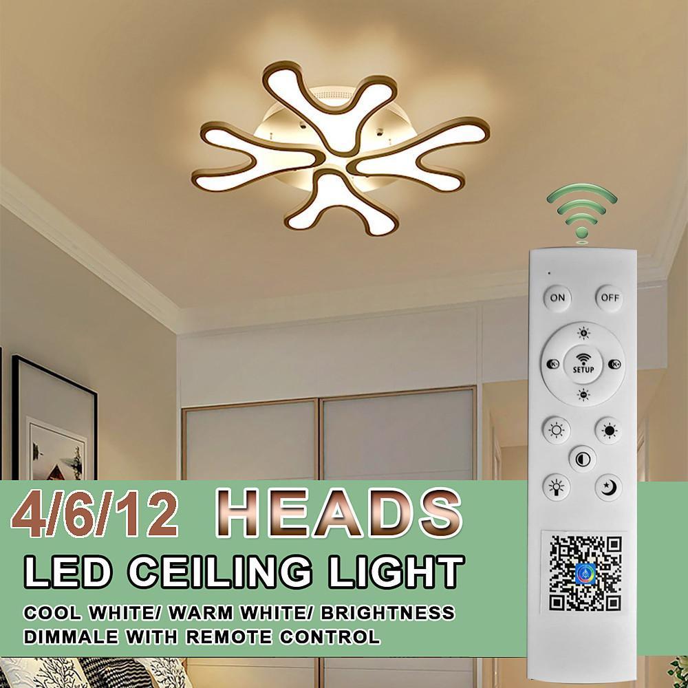 Creative Flower Dimmable LED Nordic Flush Mount Ceiling Light