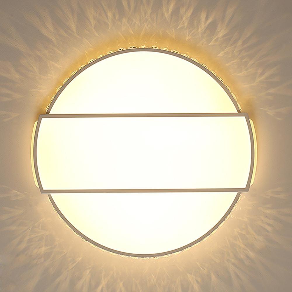 Circle Rectangular Flush Mount LED Ceiling Light with Single Ambient Light