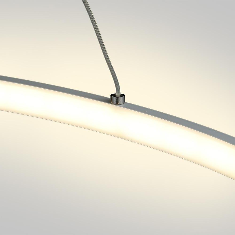 Round Geometric 30 W Single-Ring Integrated LED Pendant – Modern &amp; Dimmable