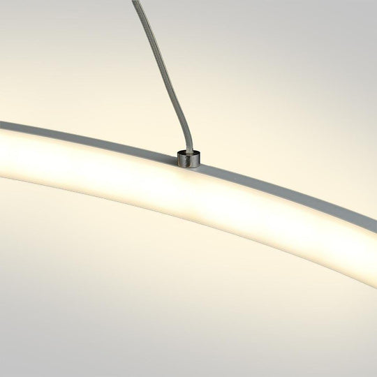 Round Geometric 30 W Single-Ring Integrated LED Pendant – Modern &amp; Dimmable