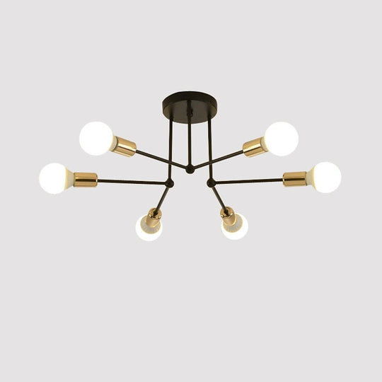 6 Lights LED Modern Ceiling Lights Flush Mount Lighting Hanging Ceiling Lights
