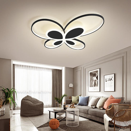 Cluster Dimmable Butterfly LED Flush Mount Ceiling Light for Baby &amp; Kids