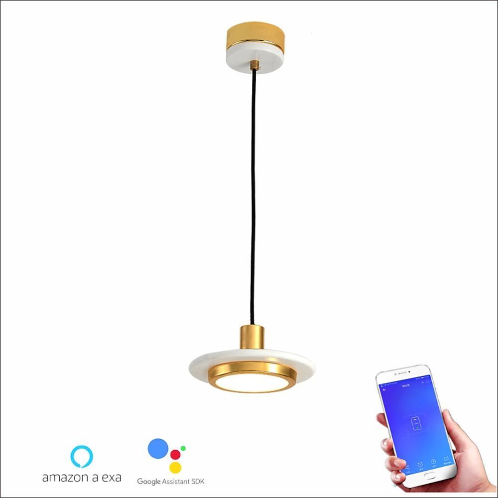 Traditional Classic Metal &amp; Acrylic Pendant Light – Modern Nordic LED Circle Design