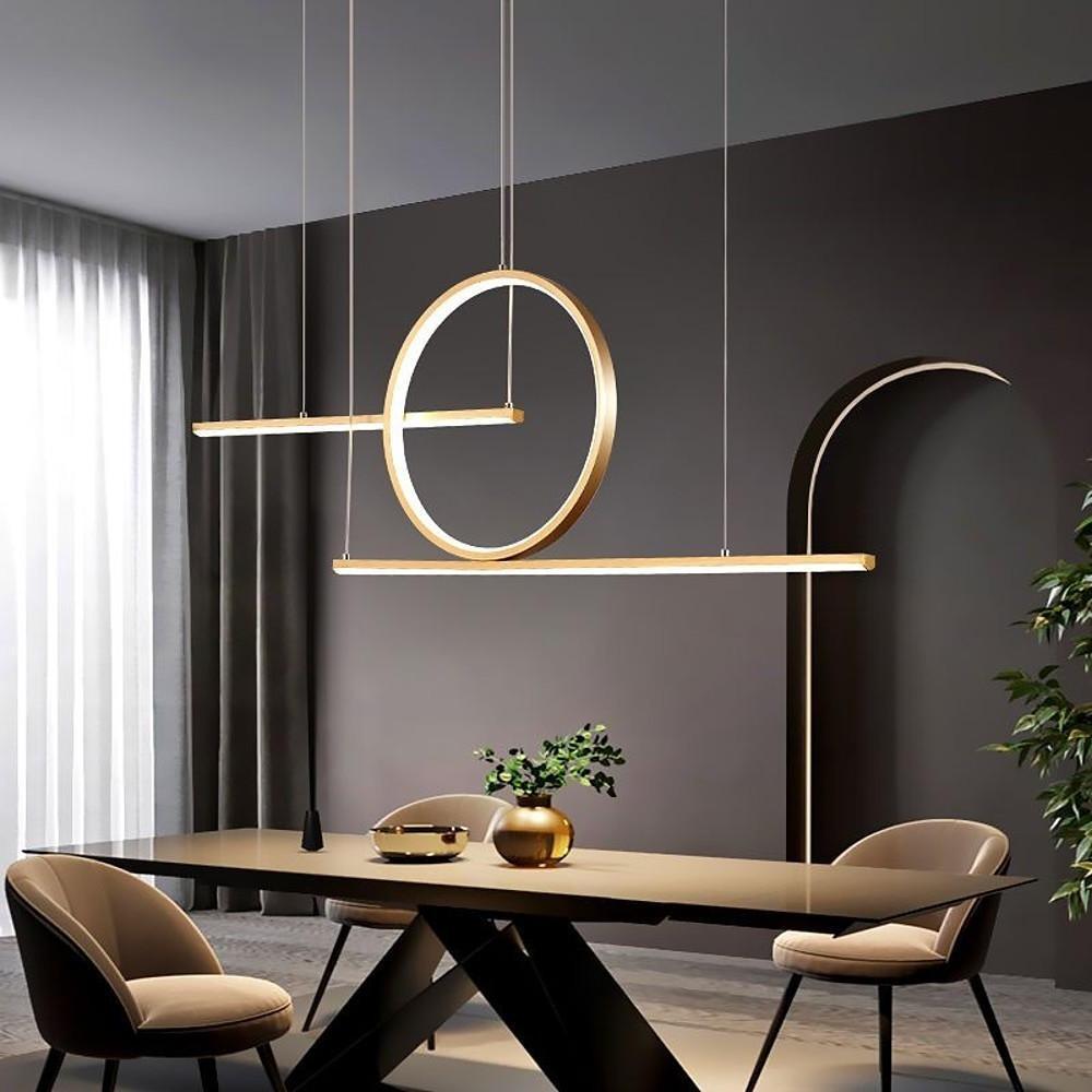 Circle Linear LED Modern Pendant Light for Dining Room