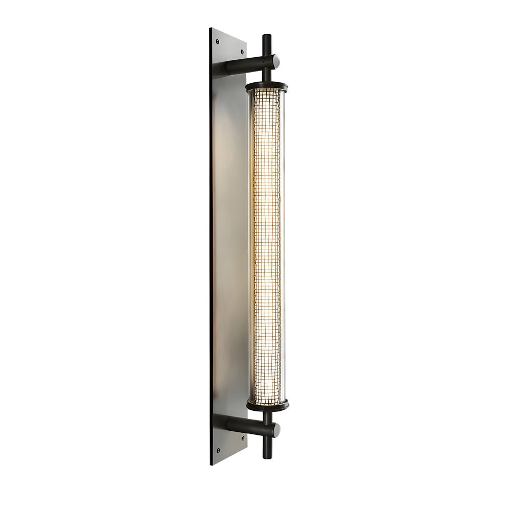 Industrial Black Stainless Steel Long Metallic Tube Wall Light – 19.7&